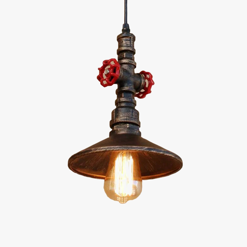 lustre industrial retro en hierro para restaurante bar club
