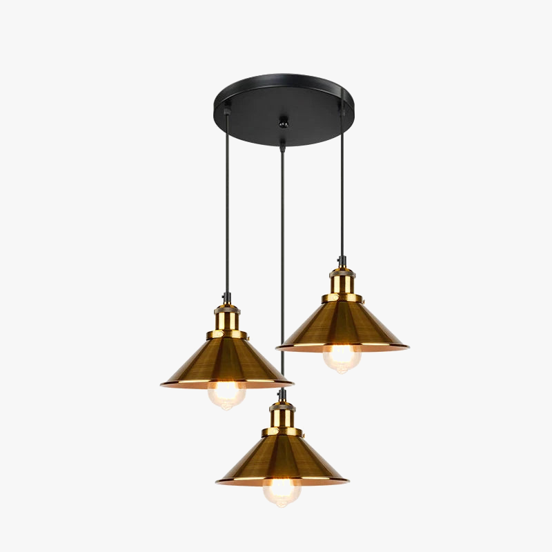 Lámpara colgante vintage metal industrial retro