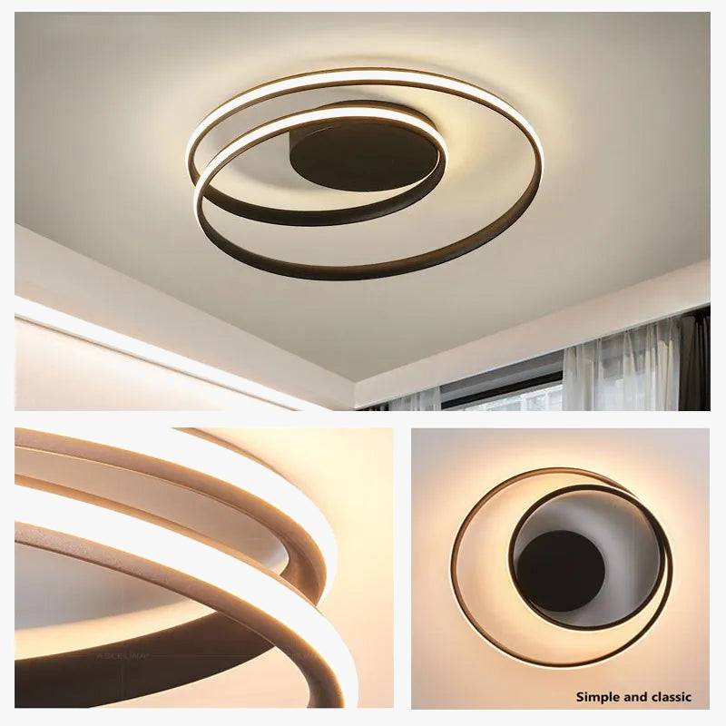 Lámpara colgante LED blanca moderna elegante
