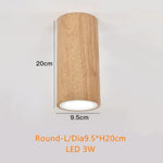 Lustre Led Bois Scandinavie Rogely Rond - L / Chaude Luminaire Chambre