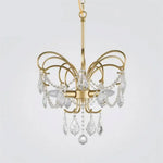 Lustre Led Branches Dorées Cristal Luminaire Chambre