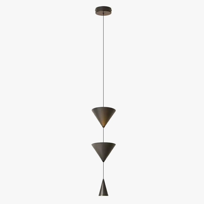 Candelabro LED creativo en metal blanco y negro
