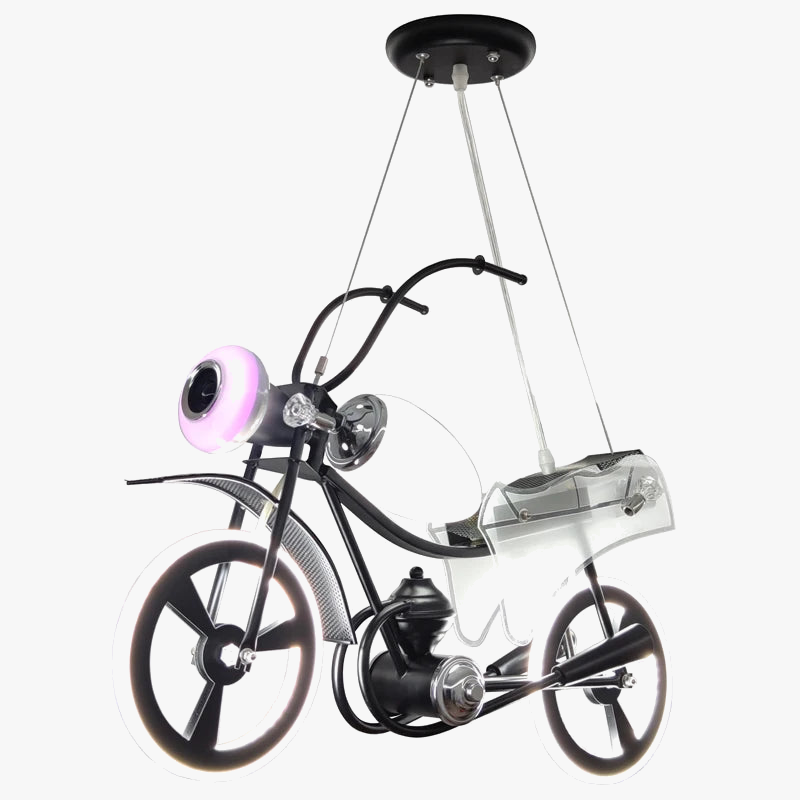 lámpara de techo led creativa nórdica para habitación infantil en acrílico moto