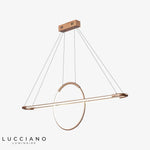 Lustre Led Design Nefta Suspendu Doré / Chaude Luminaire Doré