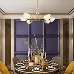 Lustre Led Doré Moderne Living Luminaire Chambre