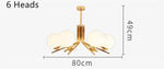 Lustre Led Doré Verre Boules Luminaire Chambre