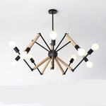 Lustre Led En Bois Articulé Luminaire Chambre
