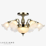 Lustre Led Fleurs Abat-Jour Luminaire Chambre