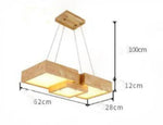 Lustre Led Géométrique Bois Stars B / Froide Luminaire Chambre
