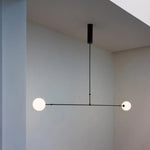 Lustre Led Minimaliste Noir Karry Luminaire Chambre