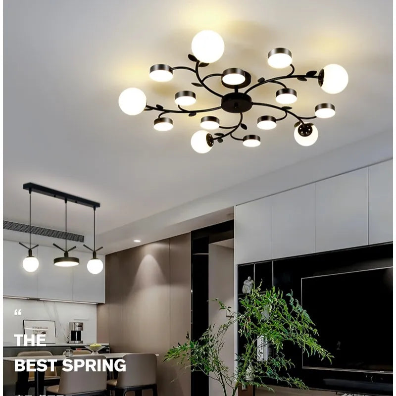 lámpara led moderna minimalista creativa estilo nórdico atmosférica