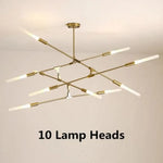 Lustre Led Moderne Suvan Baguettes 10 Lumières - D136Cm / Chaude Luminaire Chambre