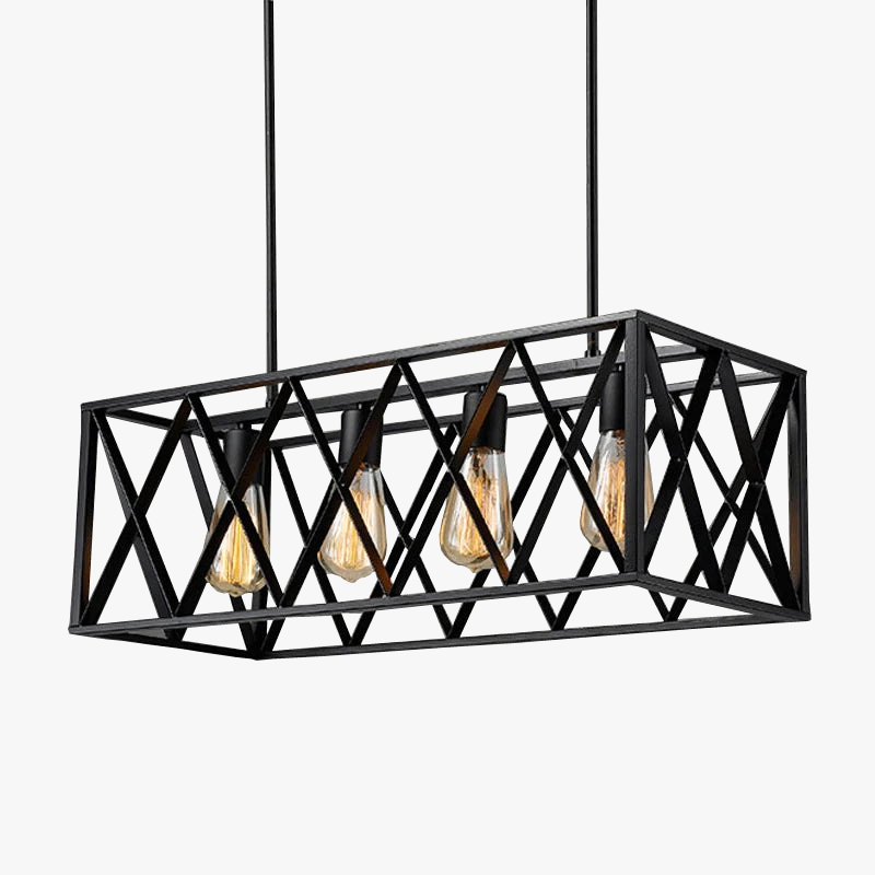 lustre loft vintage en hierro para bar club restaurante industrial