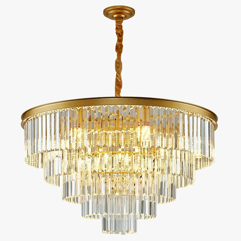 Candelabro moderno cristal luminoso elegante