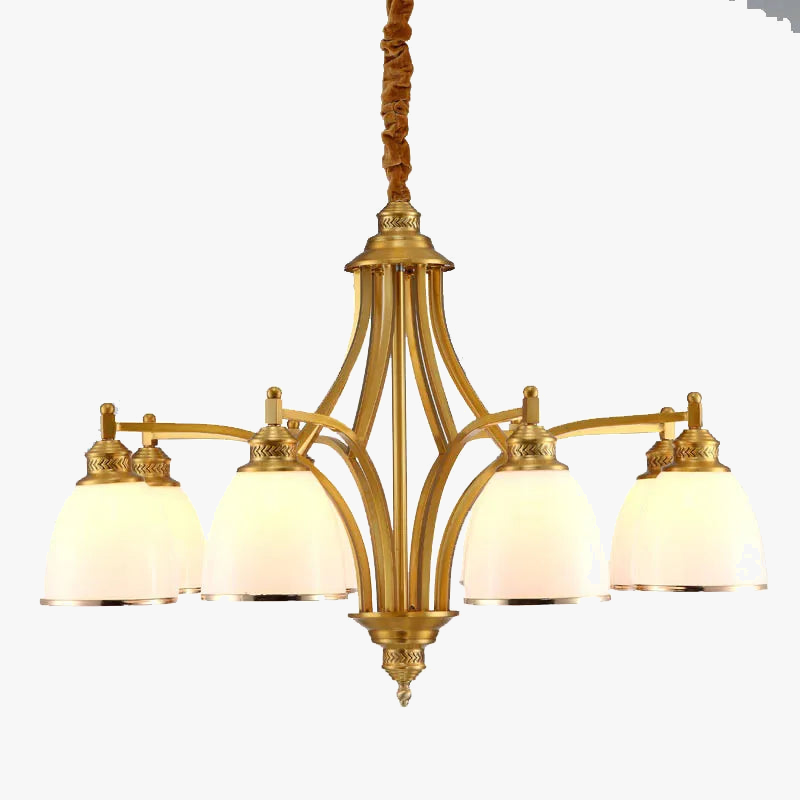 Lámpara de techo contemporánea cobre elegante
