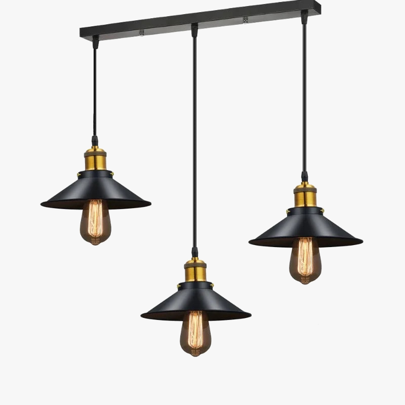 lámpara colgante moderna led de metal con suspensión vintage