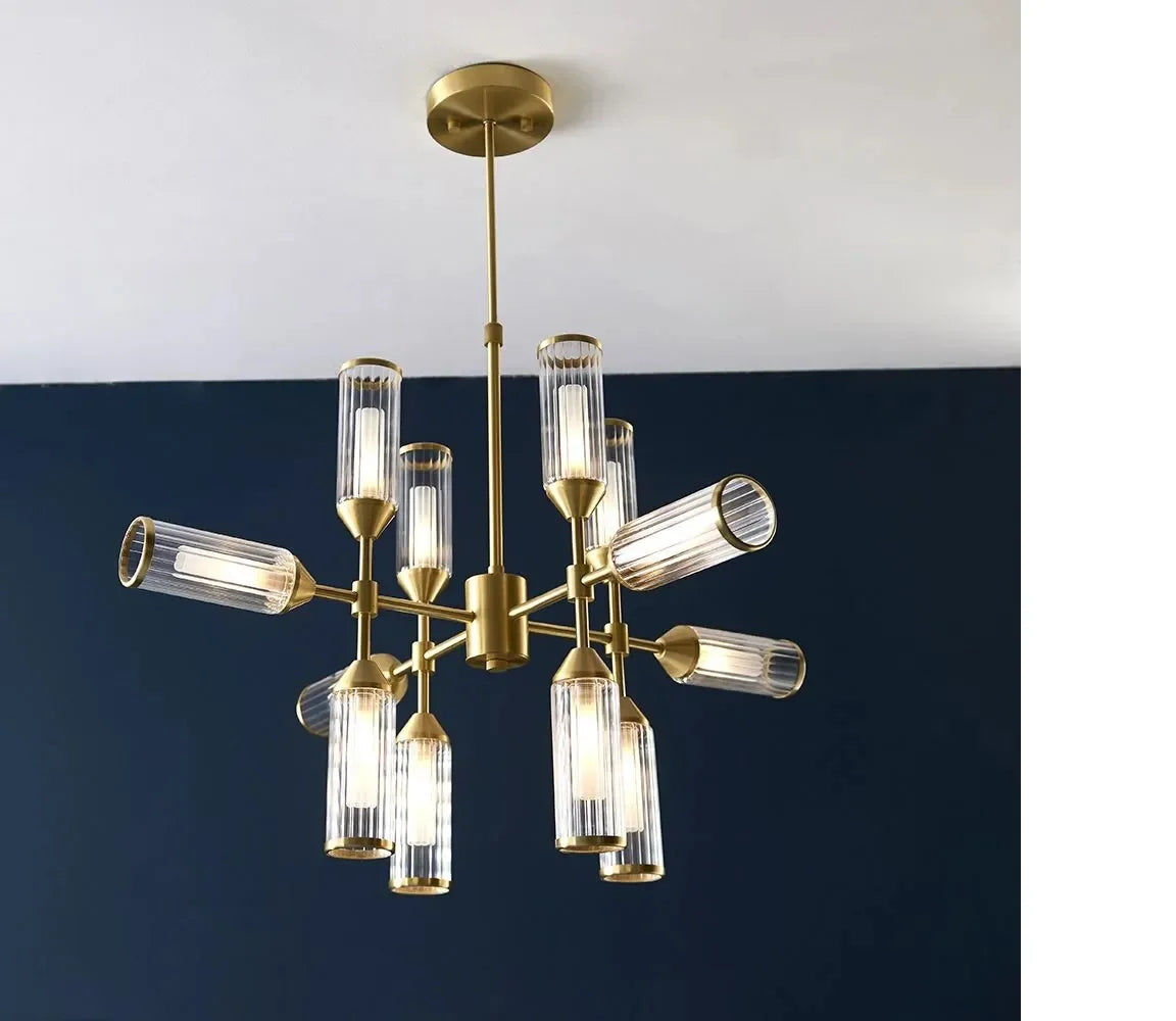 lámpara colgante moderna de múltiples brazos diseño de lujo para un ambiente refinado