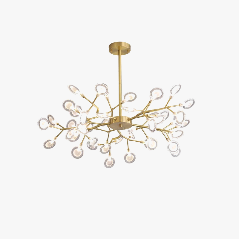 lámpara colgante moderna vintage luciérnaga rama suspensión iluminación