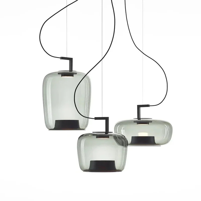 lustre nórdico moderno LED arte suspensión luz lujo decoración