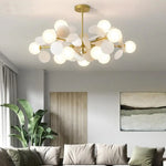 Lustre Nuage Boules Verre Moderne Luminaire Chambre