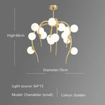 Lustre Octopus Globes Nayla Moderne A - 70X66Cm / Chaude Luminaire Chambre