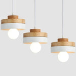 lustre scandinave blanc et bois