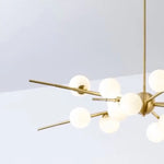 Lustre Suspension Moderne En Boule De Verre Lustre