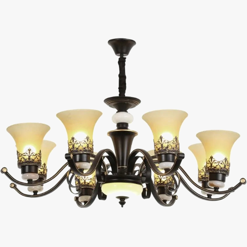Elegante candelabro industrial vintage