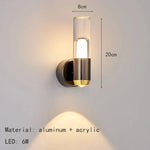 Mini Applique Murale Design Épuré Transparente Lumière Chaude 3000K Applique Chambre