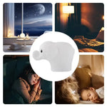 Mini veilleuse LED en forme d’éléphant multicolore pour bébé