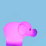 Mini veilleuse LED en forme d’éléphant multicolore pour bébé