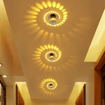Modern Led Ceiling Light 3W Rgb Wall Sconce For Art Gallery Decoration Living Room Front Balcony
