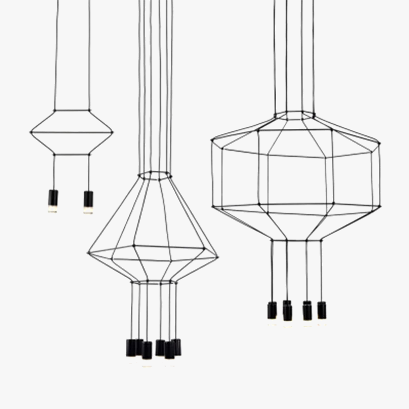 Lámpara de diseño industrial moderno elegante