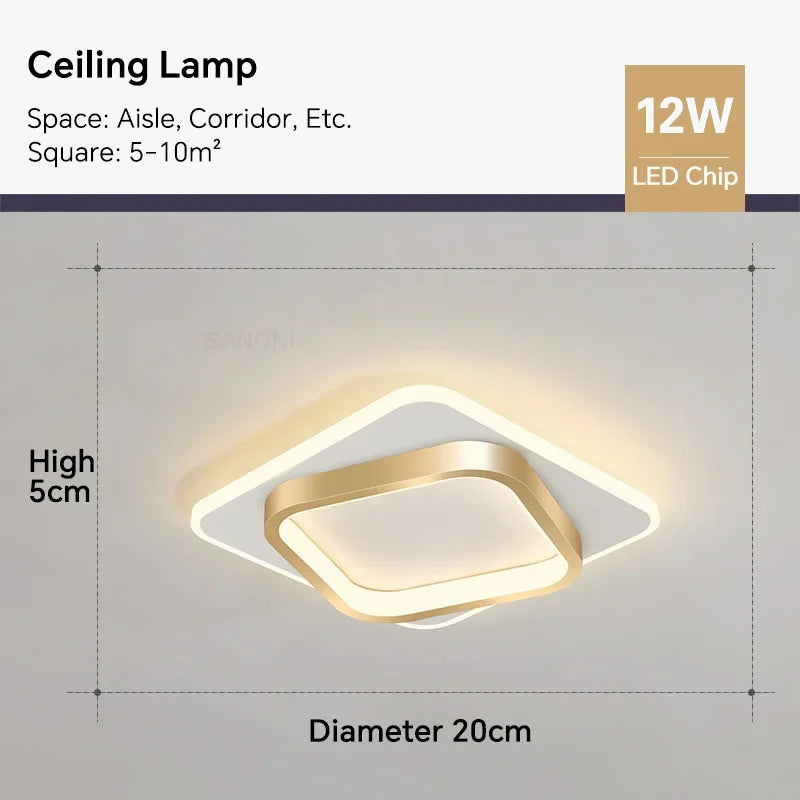 Plafón LED moderno elegante