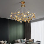 New Luxury Glossy Crystal Ceiling Chandelier Forhall Guest Restaurant Kitchen Yellow G9 Bulb