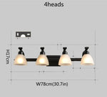 Omee Applique Murale Élégante Design Minimaliste Lumineux 4 Têtes Noir / Chine Ne Pas Inclure
