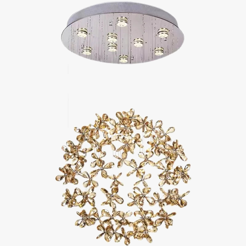 Lámpara de techo moderna dormitorio lámpara de araña salón luz de cristal lámpara de araña de lujo circular restaurante iluminación LED
