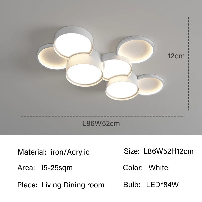 Lámpara de techo LED de diseño elegante
