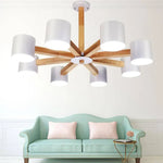 Plafonnier Bois Avec Spots Colorés. Luminaire Chambre