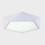 Plafonnier Led Géométrique Diamant Blanc - 22Cm 12W / Froide Luminaire Chambre
