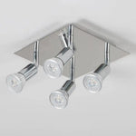 Plafonnier Led Spots Orientables Satiné Luminaire Chambre
