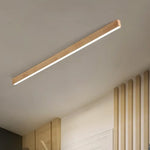 Plafonnier Longue Linéaire Simple en bois