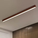 Plafonnier Longue Linéaire Simple en bois