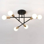 Plafonnier Métal Design Multi-Lampes Rod G Luminaire Chambre
