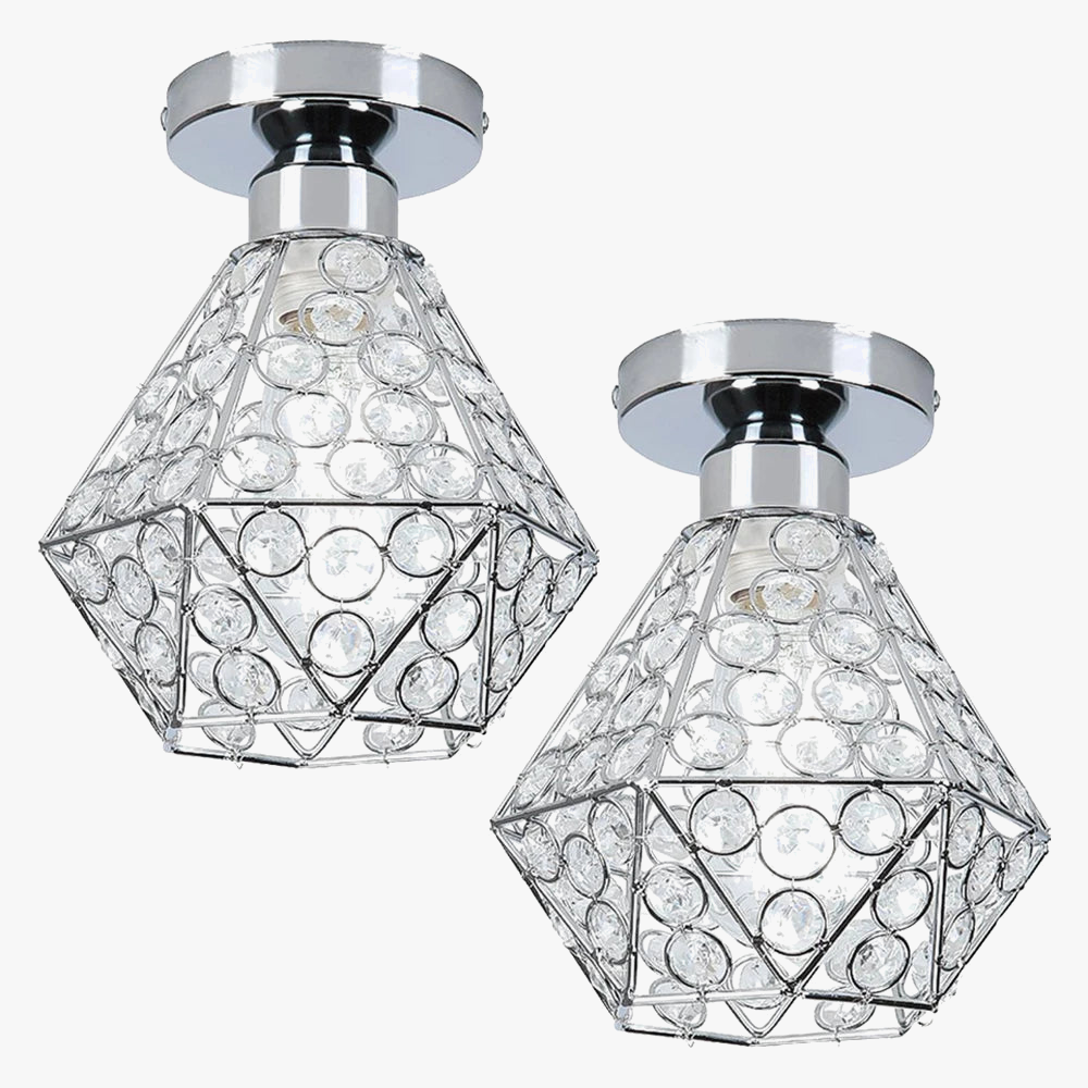 Elegantes plafones modernos de cristal