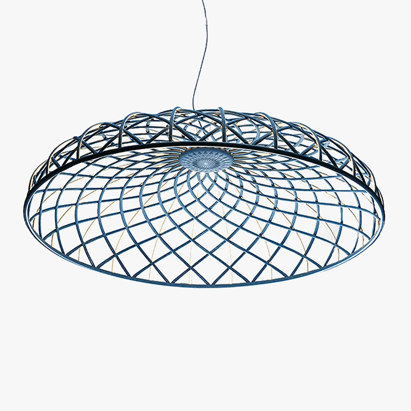 SANDYHA lámpara colgante moderna simple cuerda trenzada redonda candelabro creativo lámpara de malla LED para sala comedor casa luminarias colgantes
