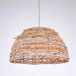 Suspension Bambou Teahouse Demi-Sphère Luminaire Chambre