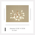 Suspension Design Moderne LED Arbre Doré
