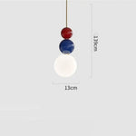 Suspension Ginna Métal Et Boules Colorées B Luminaire Chambre