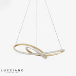 Suspension Led Anneau Doré Créatif Luminaire Chambre